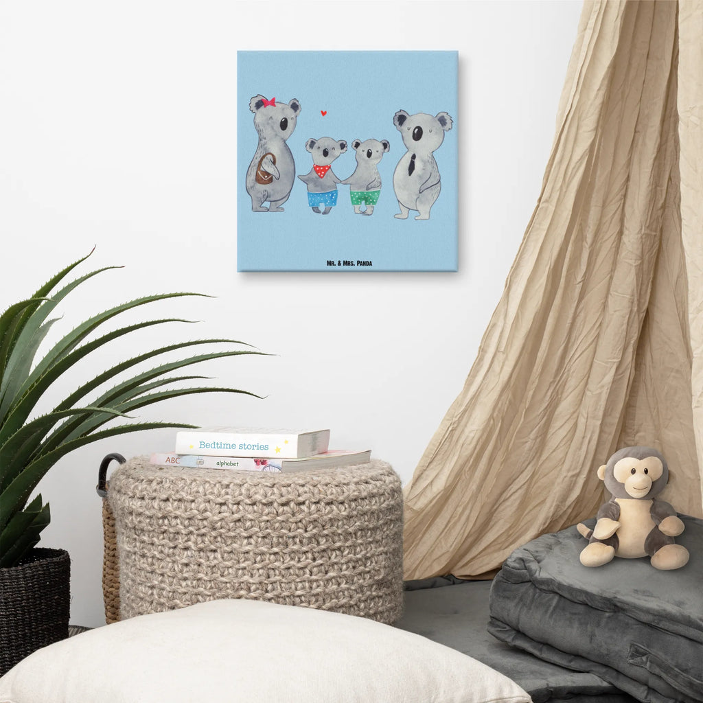 Leinwand Bild Koala Familie zwei Kunstdruck, Leinwand, Vatertag, Schwester, Muttertag, Bruder, Papa, Mama, Oma, Opa, Familie, Beste Familie, Koalafamilie, Lieblingsfamilie, Koala, Familienleben, Familienzeit, Koalabär