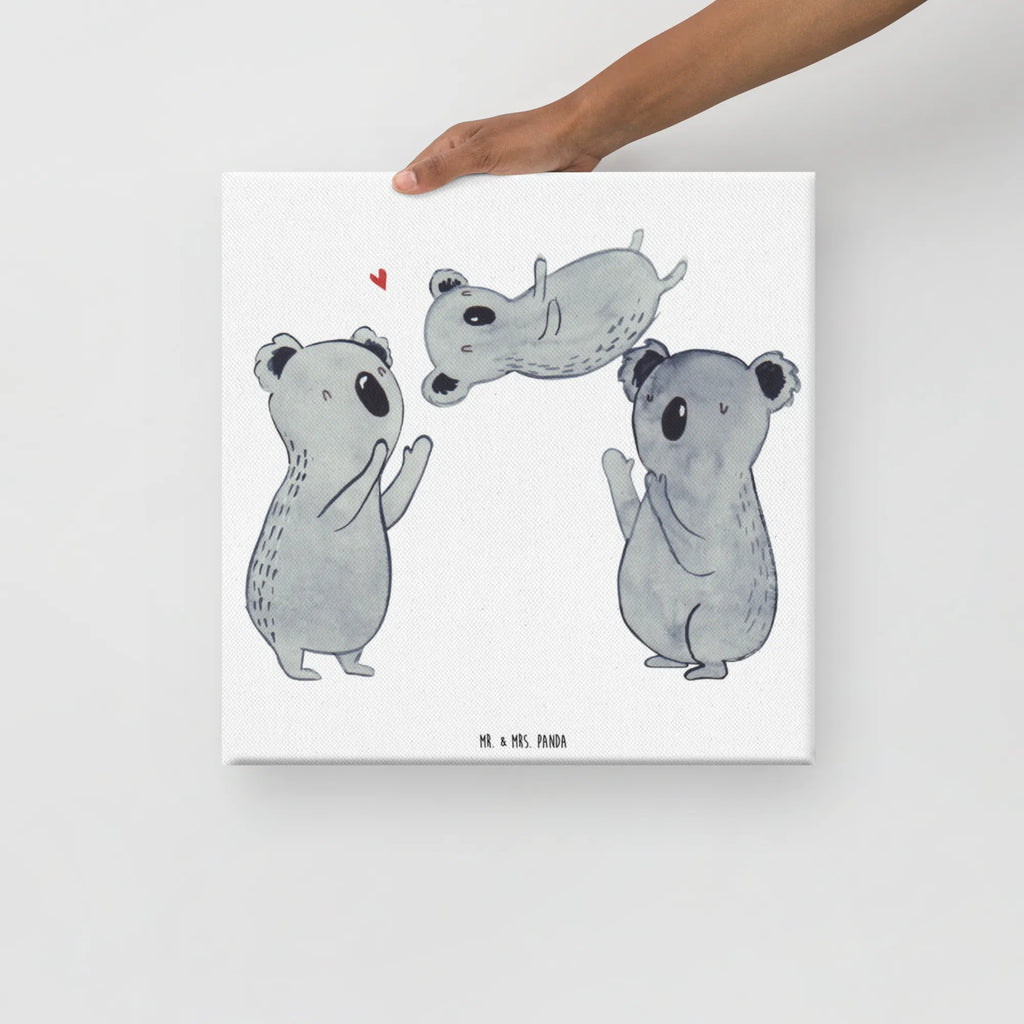 Canvas picture koalas Celebrate Dekoration, Leinwand, Bild, Wanddeko, Kunstdruck, Geburtstag, Geburtstagsgeschenk, Geschenk, Eltern, Familie, Liebe, Koala, Herz, Kind