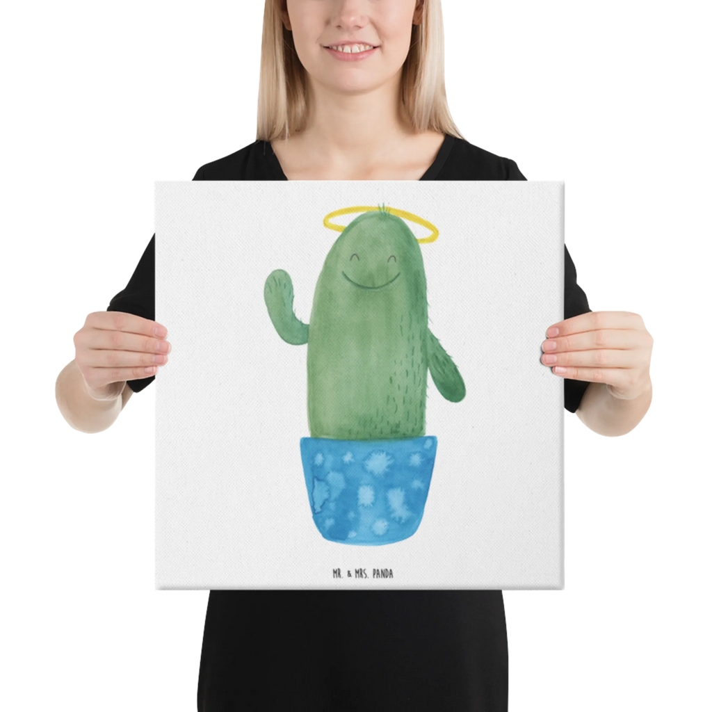 Canvas picture cactus Holy Bild, Leinwand, Wanddeko, Dekoration, Kunstdruck, Kaktus, Kakteen, Freundin, Schwester, frech, Heiligenschein, Eltern, lustig, Kind, Schwestern, Familie, Bruder
