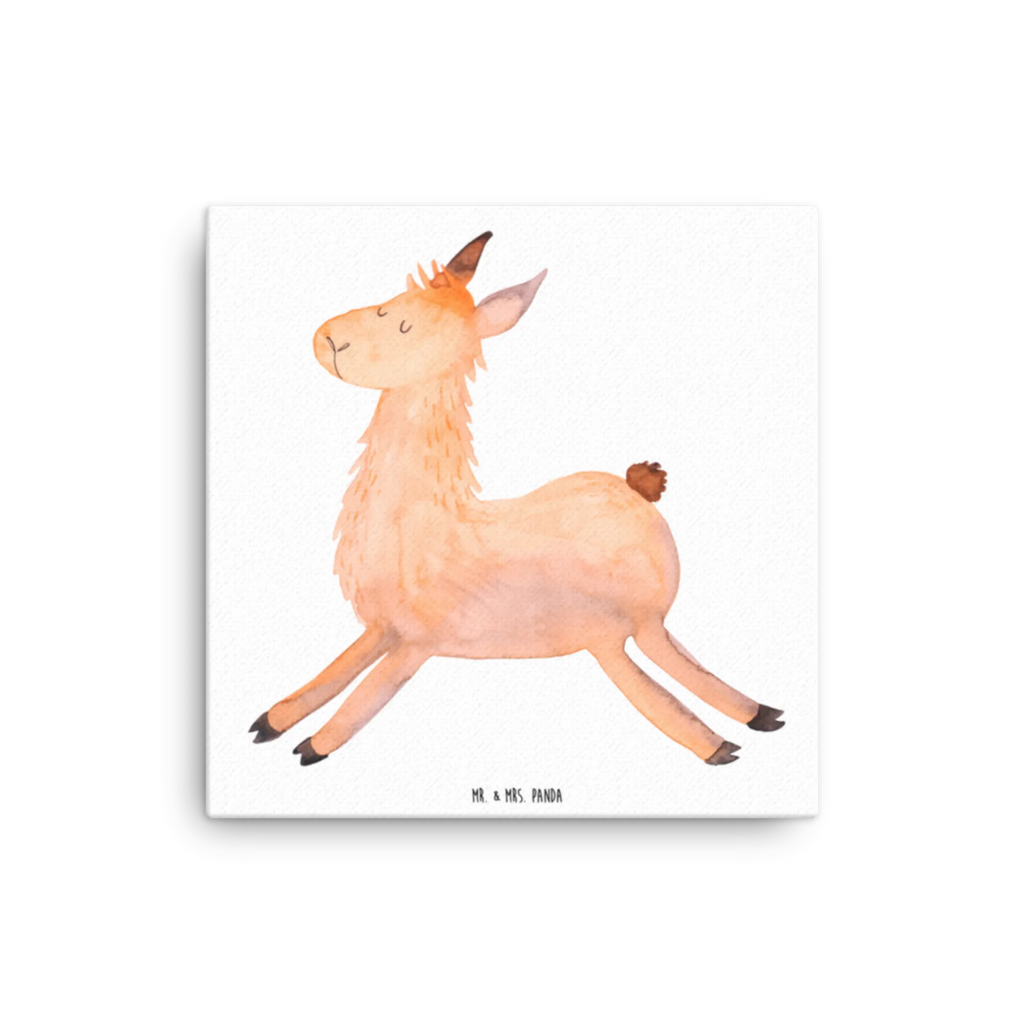 Leinwand Bild Lama springend Kunstdruck, Leinwand, Lama, Alpaka, Start, Glück, Liebeskummer, Guten Morgen, Neustart, Fröhlich, Lieblingstag, Lamas, Abitur, Prüfung, Freundin, Happy Day