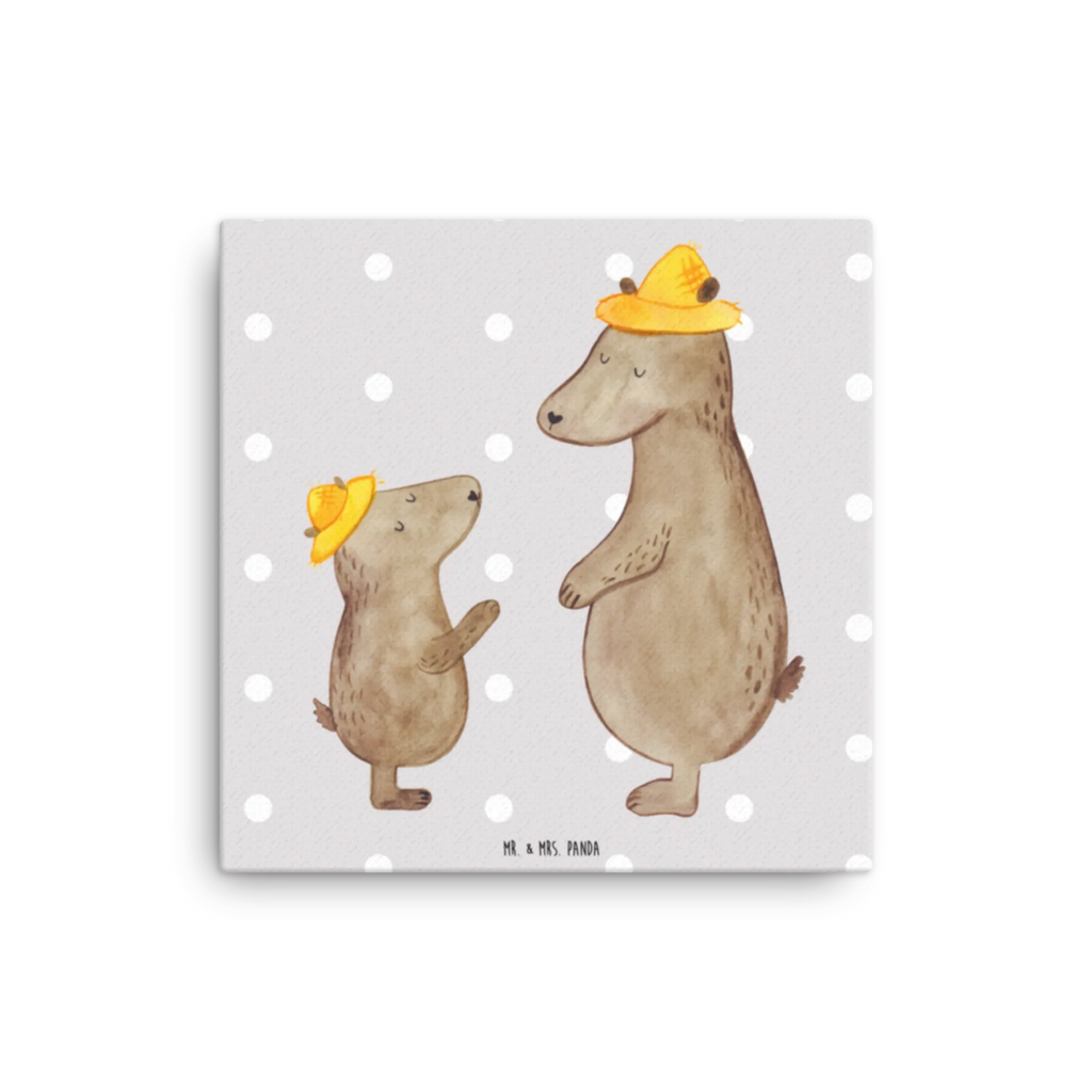 Canvas picture Niedźwiedzie z kapeluszami Kunstdruck, Leinwand, Vatertag, Schwester, Muttertag, Bruder, Papa, Mama, Oma, Opa, Familie, Papi, Dad, Lieblingsmensch, Vorbild, Vater-Sohn, Vater, Sohn, Bären, Kind, Söhne, Bär, Kinder, Paps, Family, Daddy