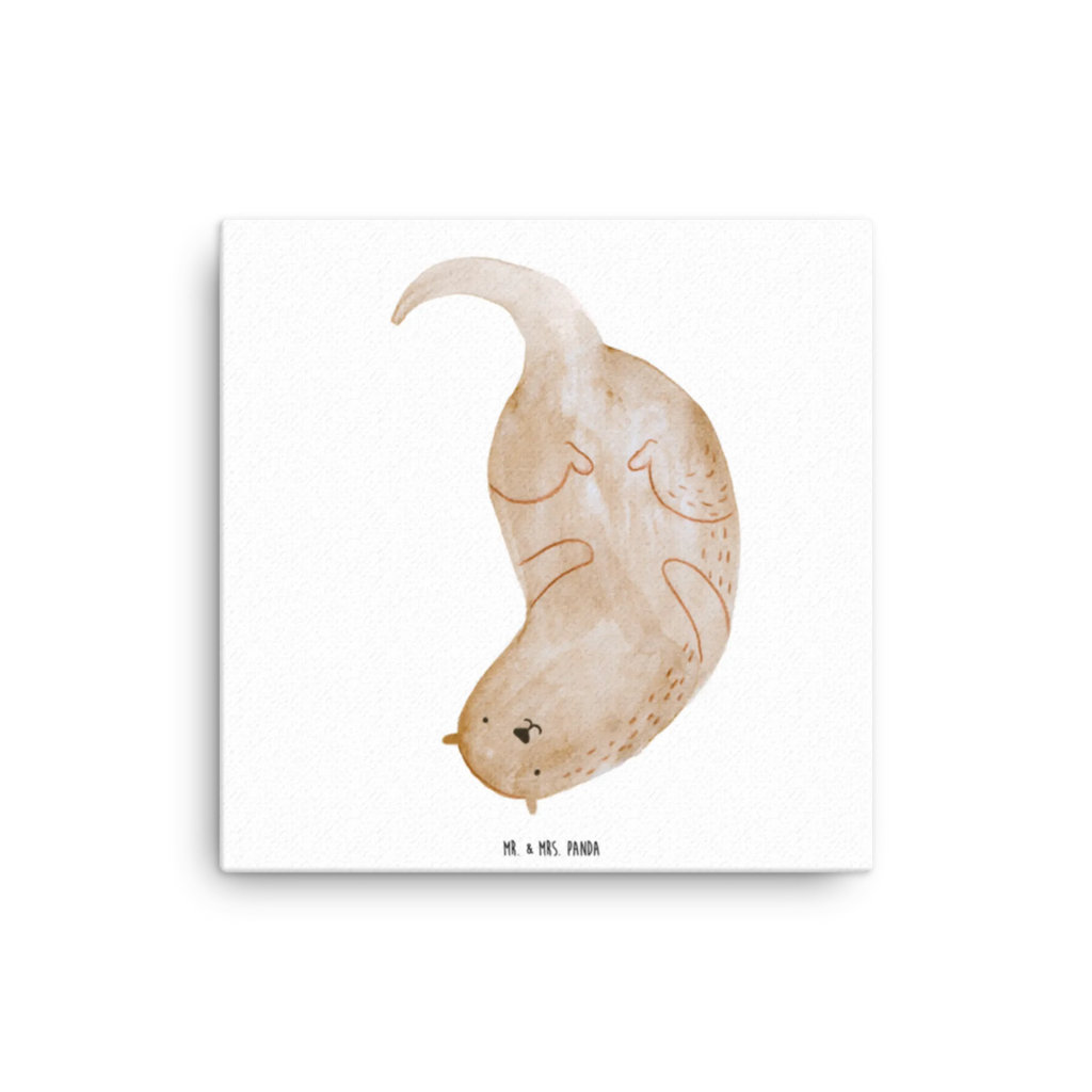 Canvas picture otter upside down Leinwand, Kunstdruck, Otter, Seeotter, Fischotter, Otter Seeotter See Otter