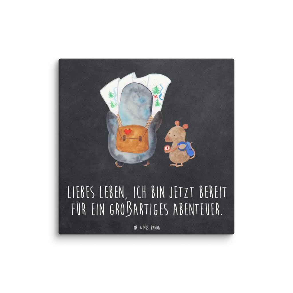 Canvas picture Penguin & Mouse Hiker Kunstdruck, Leinwand, Pinguin, Wandern, Abenteurer, Wanderlust, Abenteuer, Pinguine, Ausflug, Roadtrip