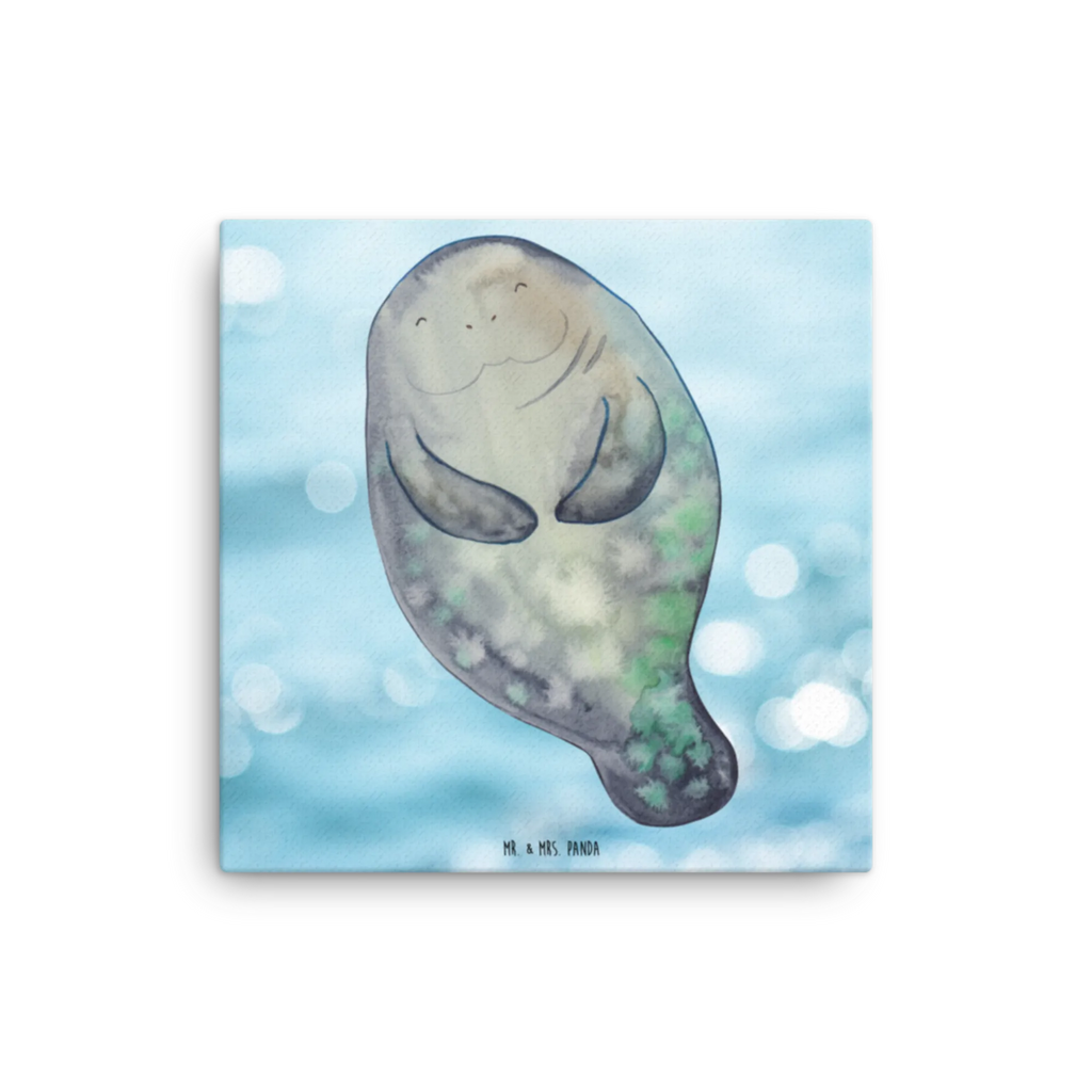 Canvas picture manatee happy Kunstdruck, Leinwand, Meerestiere, Meer, Urlaub, Achtsamkeit, Seekühe, Respekt, Freundin, Seekuh, Zufrieden, Neuanfang, Neustart, Liebeskummer, Selbstliebe