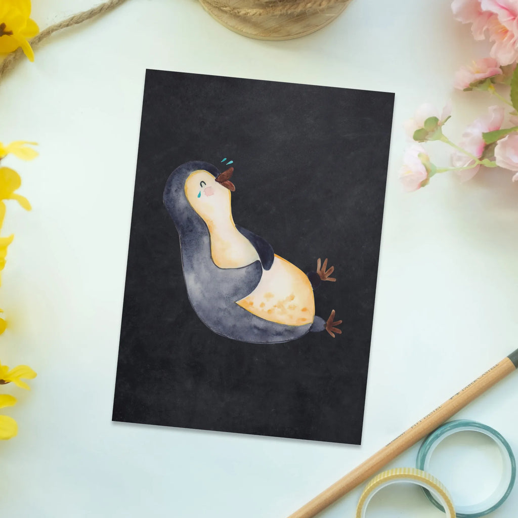 Pocztówka pingwin Śmiech Grußkarte, Postkarten, Fotokarte, bildkarte, Postkarte, Kunstkarten, Ansichtskarte, spruchkarte, Designkarte, Ansichtskarten, Motivkarte, einzelkarte, kunstkarte, Pinguin, Pinguine, Fröhlich, Fröhlichkeit, Humor, Lustiger Spruch, Lachen, Optimismus