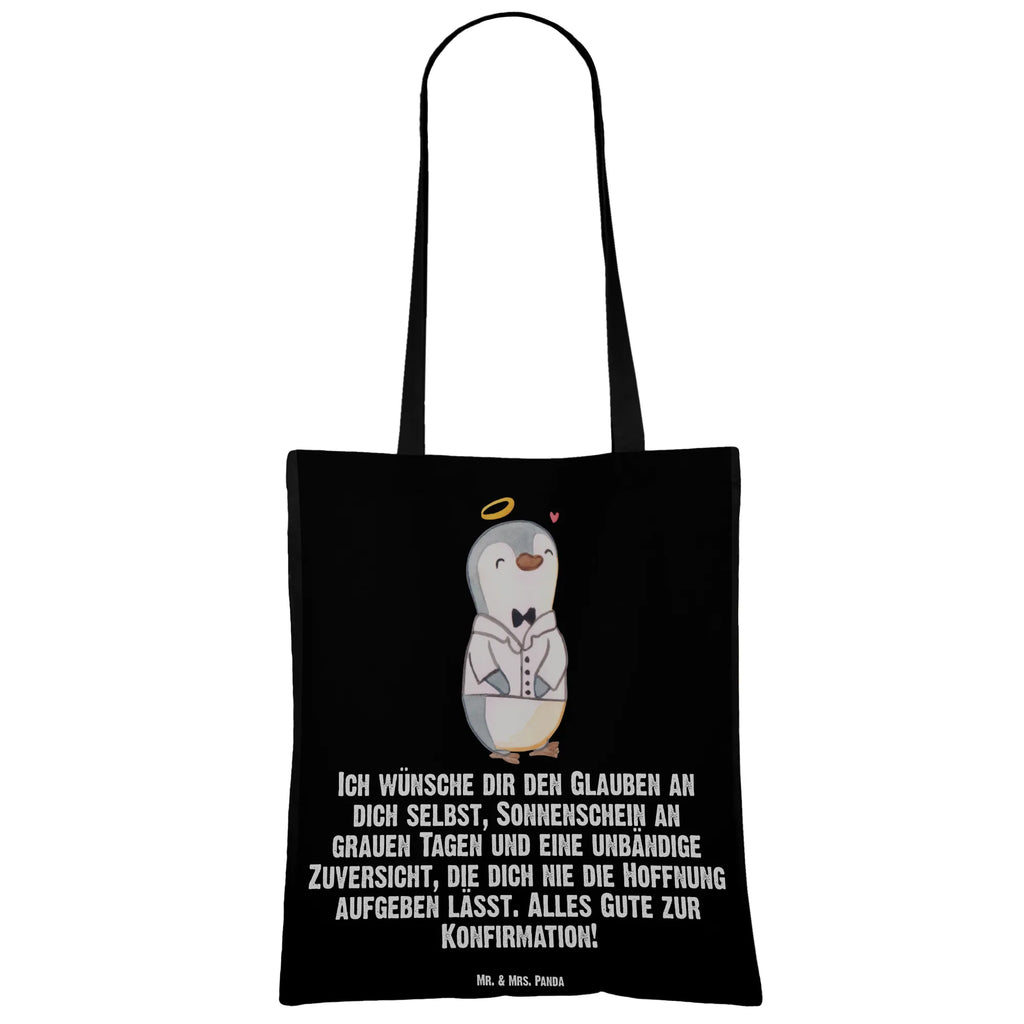 Tote bag penguin Confirmation shirt cloth bag, cotton bag, pouch, shopper, Carrier bag, jute bag, shopping bag, bag, shoulder bag, Confirmation, communion, youth consecration, confirmation gift, sunshine, hope, confidence, trust