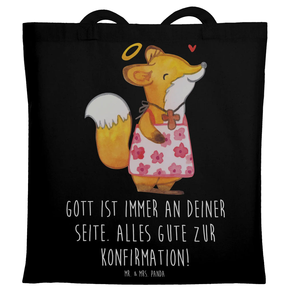 Tote bag Fox Confirmation girl cotton bag, bag, cloth bag, jute bag, shopper, shopping bag, shoulder bag, Carrier bag, pouch, Confirmation, communion, youth consecration, confirmation gift, Believer, Happy Birthday, God, Confirmation Gift