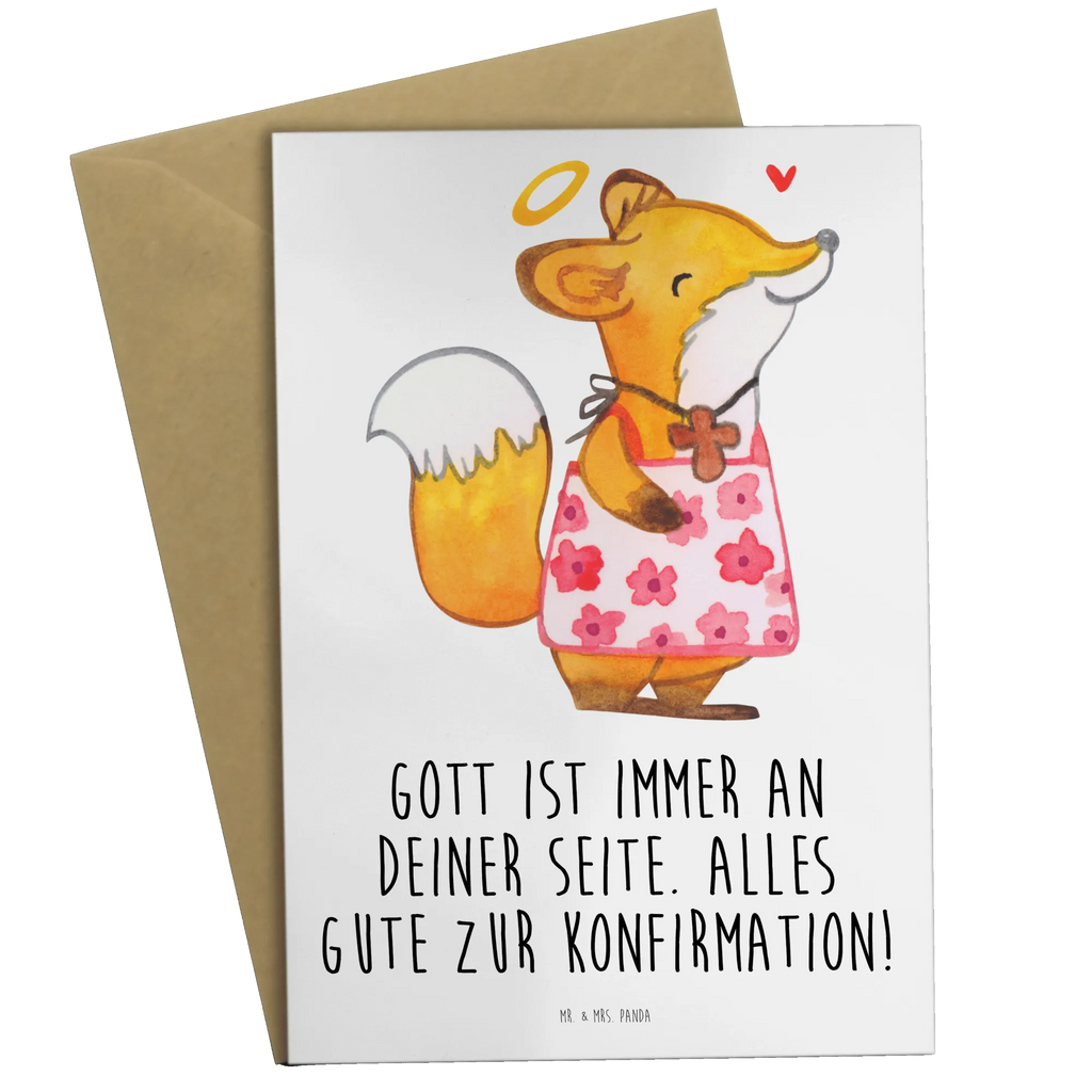 Greetings card Fox Confirmation girl Ansichtskarten, Klappkarte, Einladungskarte, Hochzeitskarte, Karte, Geburtstagskarte, Grußkarte, Glückwunschkarte, Konfirmation, Kommunion, Jugendweihe, Konfirmation Geschenk, Gläubig, Alles Gute, Gott