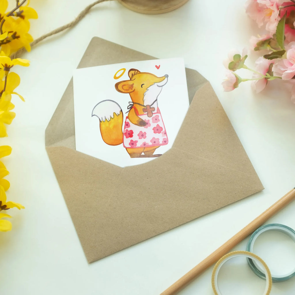 Greetings card Fox Confirmation girl Ansichtskarten, Klappkarte, Einladungskarte, Hochzeitskarte, Karte, Geburtstagskarte, Grußkarte, Glückwunschkarte, Konfirmation, Kommunion, Jugendweihe, Konfirmation Geschenk, Gläubig, Alles Gute, Gott