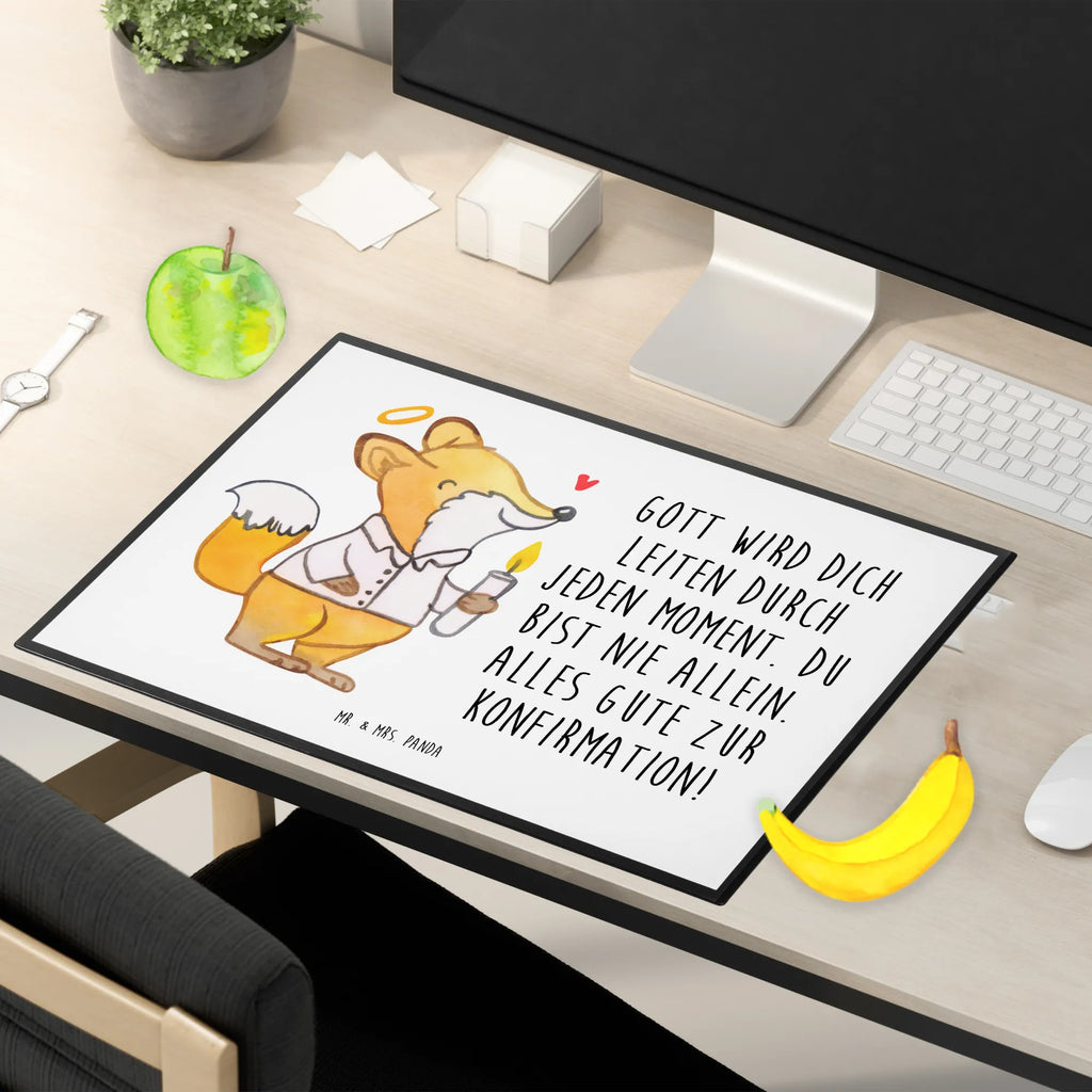 Desk pad Fox confirmation underlay, children, girl, office, Desk pad, desk, Confirmation, communion, youth consecration, confirmation gift, God, Believer, Happy Birthday, Confirmation Gift