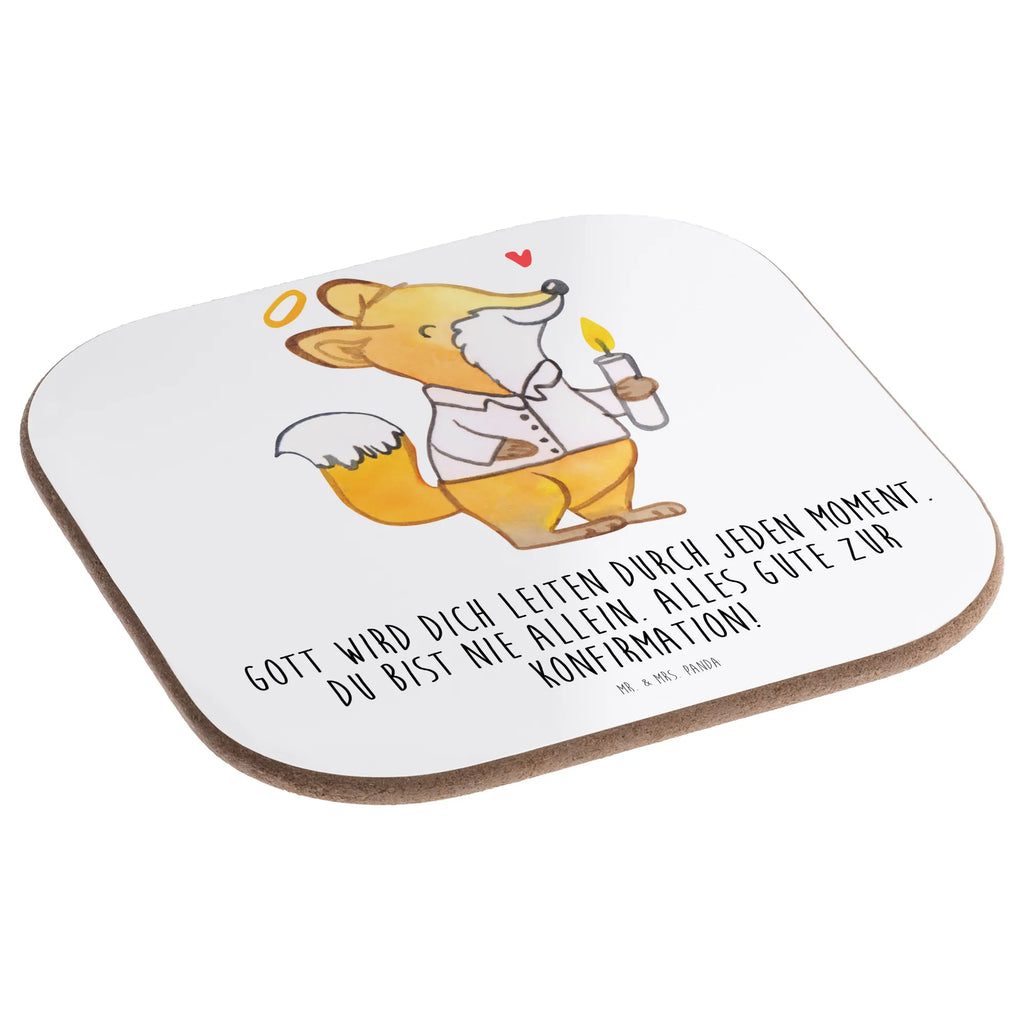 Square coaster Fox confirmation presents, gift, glass coasters, gifts, breakfast, Coasters, party, Confirmation, communion, youth consecration, confirmation gift, Happy Birthday, Believer, Confirmation Gift, God