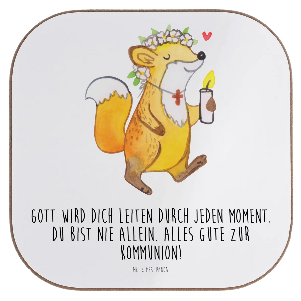 Untersetzer Fuchs Kommunion Mädchen