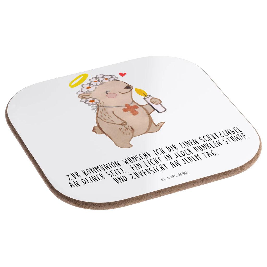 Square coaster bear communion girl gifts, glass coasters, Coasters, breakfast, party, presents, gift, Confirmation, communion, youth consecration, confirmation gift, Faith, God, Communion, Communion Gift, Communion Thank You, Believer, Love