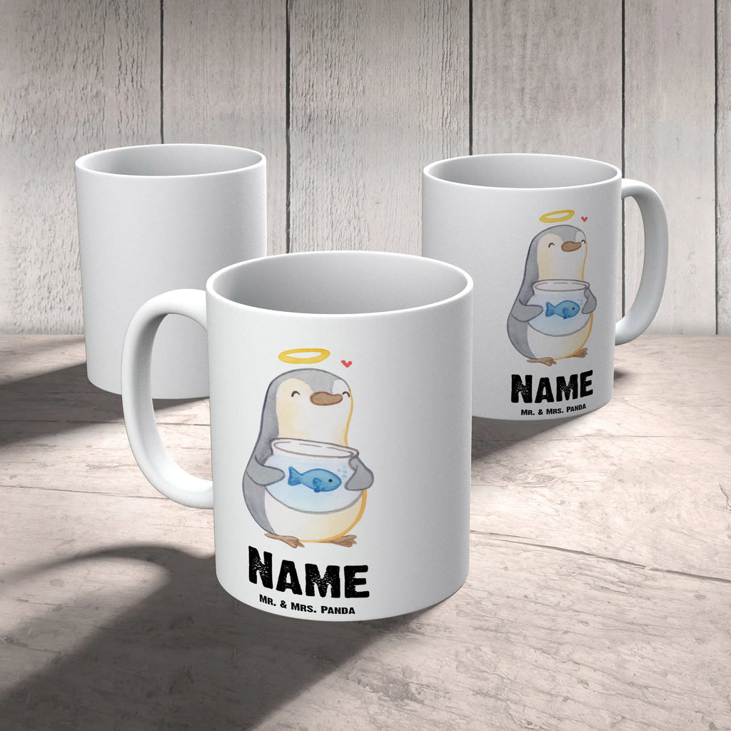 Personalisierte Tasse Pinguin Fisch Personalisierte Tasse, Wunschname, Tasse mit Namen, Tasse, Namenstasse, Drucken, Personalisiert, Namen, Konfirmation, Kommunion, Jugendweihe, Konfirmation Geschenk, Vertrauen, Zuversicht, Fisch, Fisch Deko