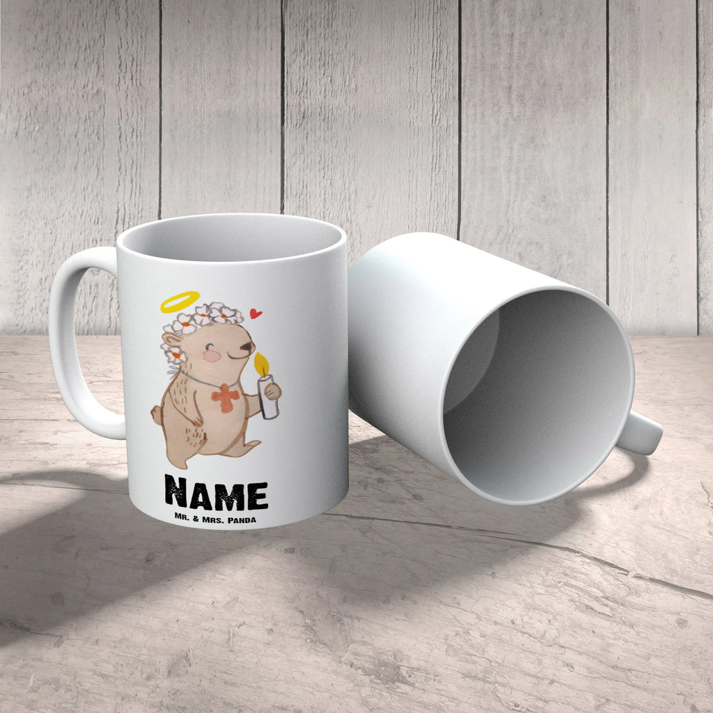 Personalisierte Tasse Bär Kommunion Mädchen Personalisierte Tasse, Namen, Namenstasse, Tasse mit Namen, Drucken, Personalisiert, Tasse, Wunschname, Konfirmation, Kommunion, Jugendweihe, Konfirmation Geschenk, Liebe, Kommunion Geschenk, Gott, Gläubig, Glauben, Kommunion Dankeschön