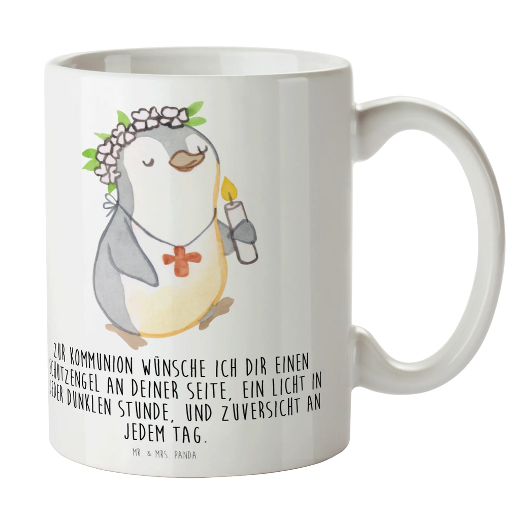 Mug penguin communion girl ceramic mug, latte mug, mug with quotes, mug, personalized mug, custom mug, novelty mug, gift mug, tea mug, coffee mug, mug with designs, porcelain mug, office mug, Confirmation, communion, youth consecration, confirmation gift, Believer, Happy Birthday, Confirmation Gift, God