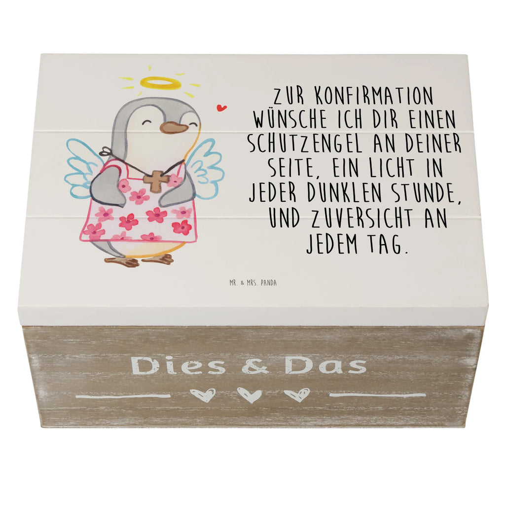 Wooden chest penguin confirmation Erinnerungsbox, Holzkiste, Kiste, Geschenkdose, Aufbewahrungsbox, Dekokiste, Geschenkbox, Schatulle, Truhe, Schatzkiste, Erinnerungskiste, XXL, Konfirmation, Kommunion, Jugendweihe, Konfirmation Geschenk, Zuversicht, Vertrauen, Schutzengel