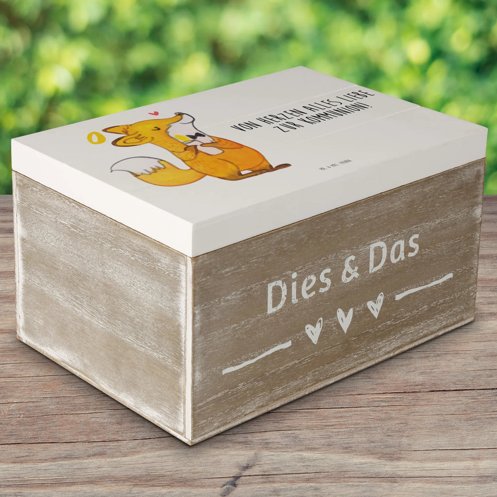 Holzkiste Fuchs Kommunion Geschenkdose, Geschenkbox, Kiste, XXL, Schatzkiste, Schatulle, Erinnerungsbox, Erinnerungskiste, Truhe, Holzkiste, Dekokiste, Aufbewahrungsbox, Konfirmation, Kommunion, Jugendweihe, Konfirmation Geschenk, Gläubig, Glauben, Kommunion Dankeschön, Kommunion Geschenk, Liebe, Gott