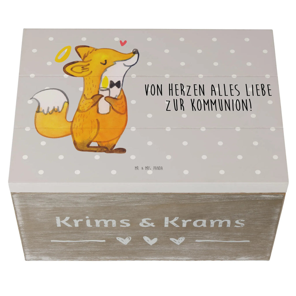 Holzkiste Fuchs Kommunion Geschenkdose, Geschenkbox, Kiste, XXL, Schatzkiste, Schatulle, Erinnerungsbox, Erinnerungskiste, Truhe, Holzkiste, Dekokiste, Aufbewahrungsbox, Konfirmation, Kommunion, Jugendweihe, Konfirmation Geschenk, Gläubig, Glauben, Kommunion Dankeschön, Kommunion Geschenk, Liebe, Gott
