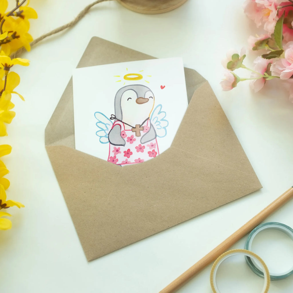 Personalised greetings card penguin confirmation Confirmation, communion, youth consecration, confirmation gift, trust, confidence, guardian angel