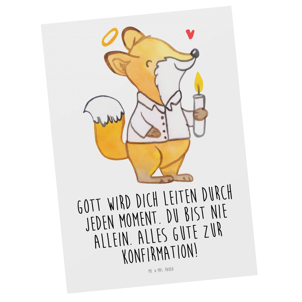 Postcard Fox confirmation card, invitation, letter, paper, Postcard, postcards, gift card, gift, invitation card, Confirmation, communion, youth consecration, confirmation gift, Believer, Happy Birthday, God, Confirmation Gift