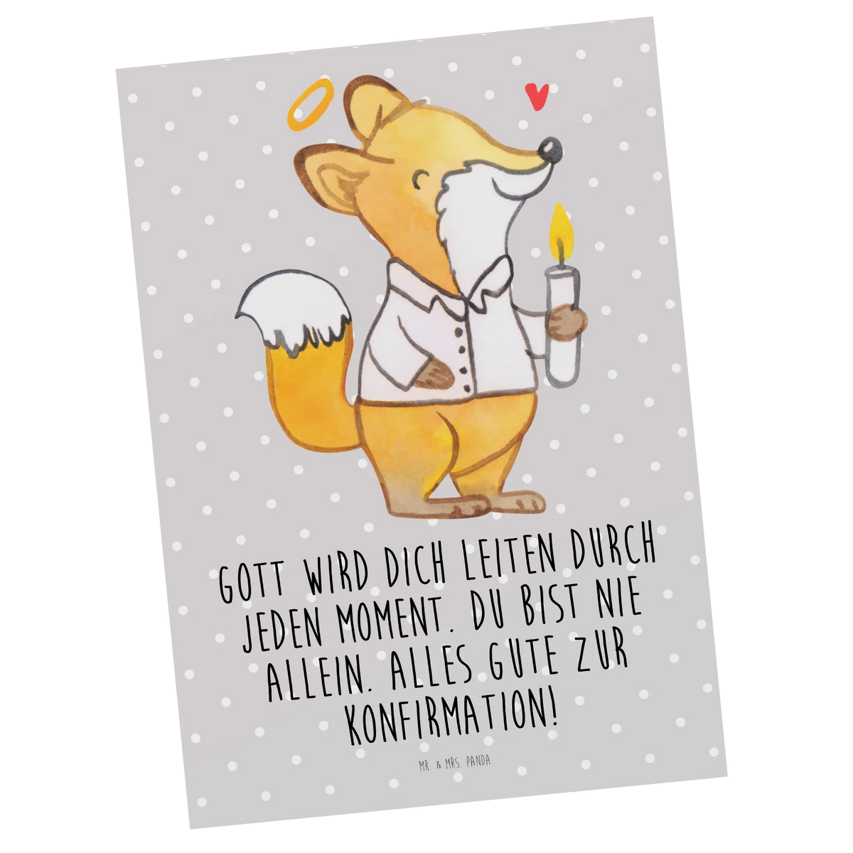 Postcard Fox confirmation Confirmation, communion, youth consecration, confirmation gift, God, Confirmation Gift, Believer
