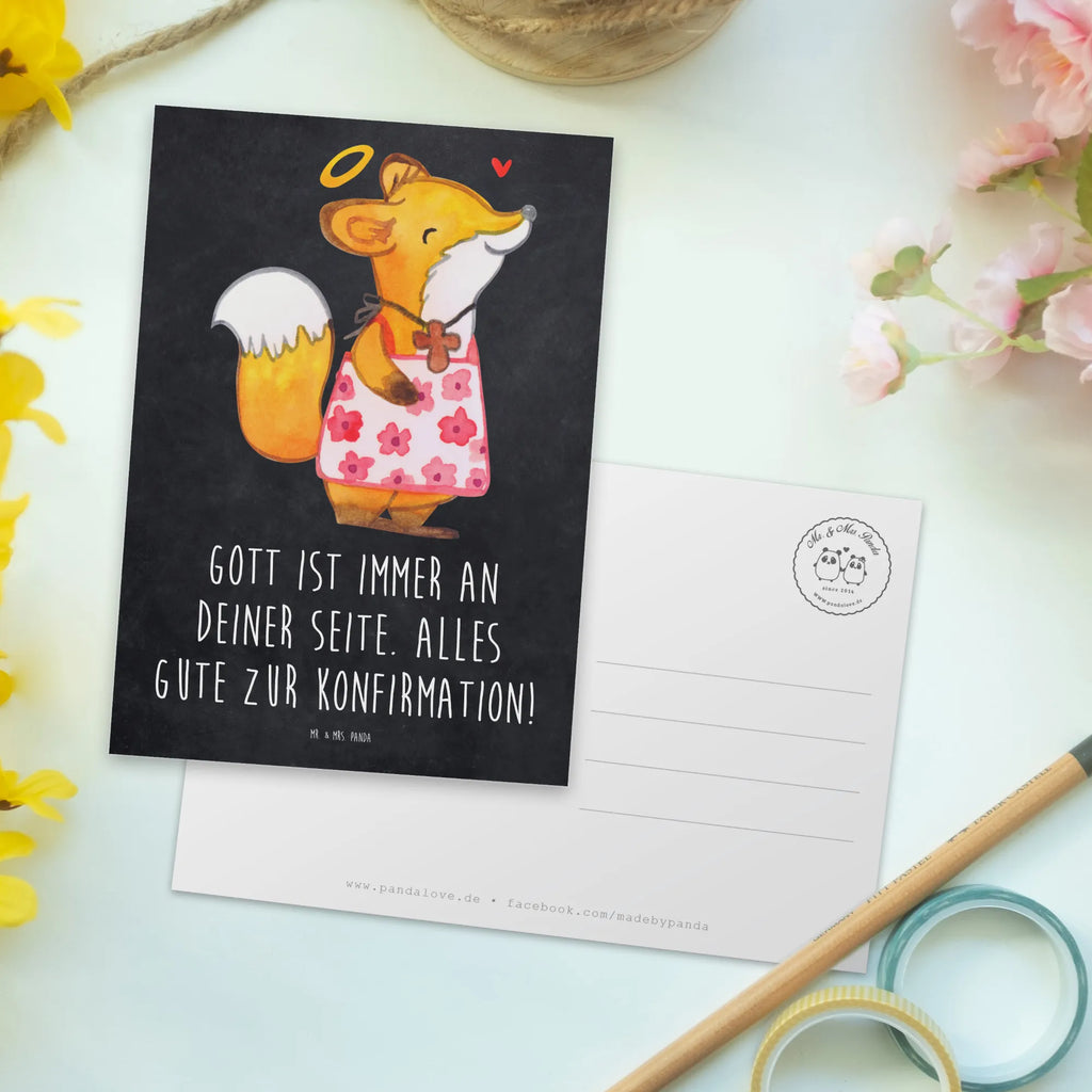 Postcard Fox Confirmation girl Geburtstagskarte, Einladungskarten Geburtstag, Ansichtskarten, Dankeskarte, Einladungskarte, Grußkarte, Karte, Einladung, Ansichtskarte, Postkarte, Geschenkkarte, Einladung Geburtstag, Konfirmation, Kommunion, Jugendweihe, Konfirmation Geschenk, Alles Gute, Gott, Gläubig