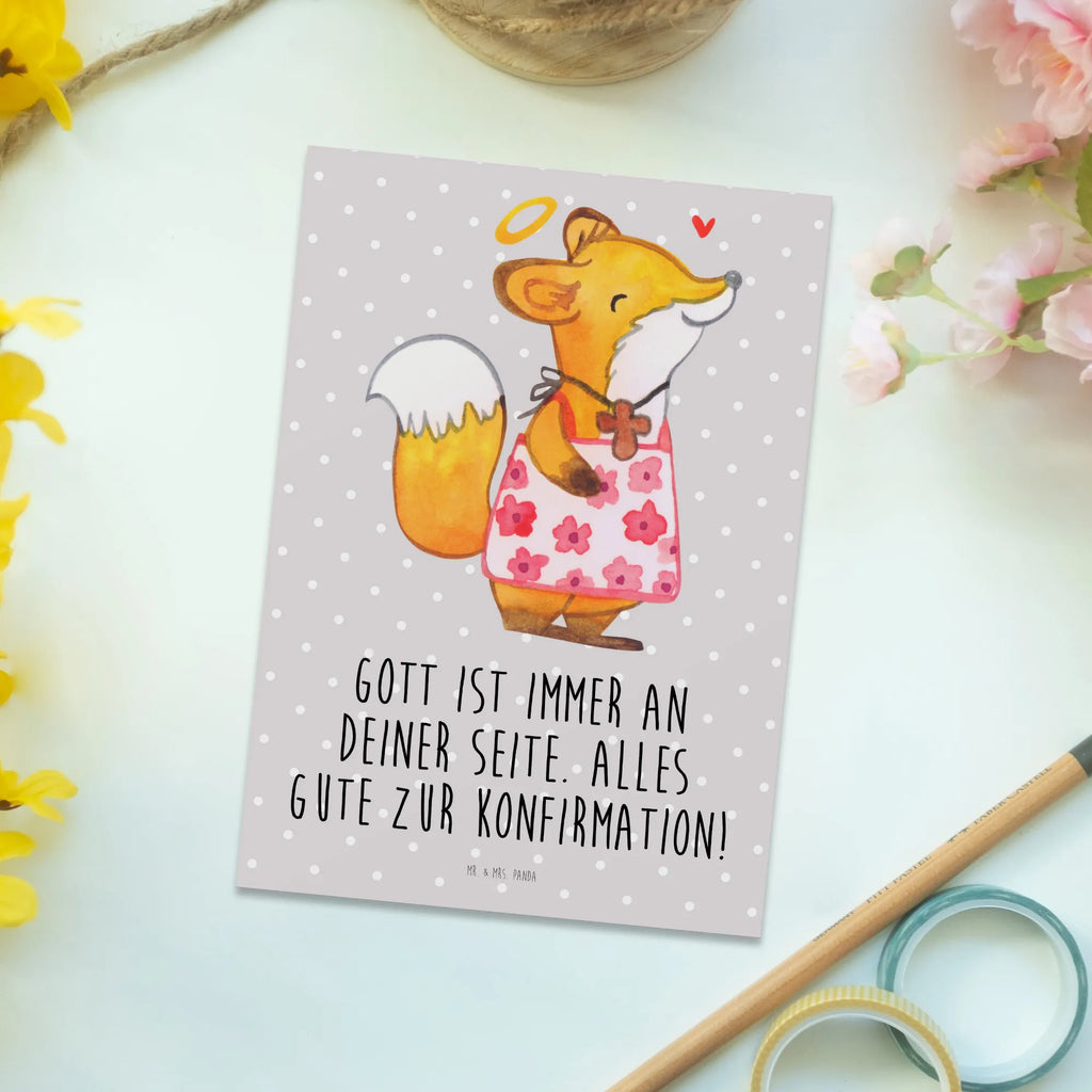 Postcard Fox Confirmation girl Geburtstagskarte, Einladungskarten Geburtstag, Ansichtskarten, Dankeskarte, Einladungskarte, Grußkarte, Karte, Einladung, Ansichtskarte, Postkarte, Geschenkkarte, Einladung Geburtstag, Konfirmation, Kommunion, Jugendweihe, Konfirmation Geschenk, Alles Gute, Gott, Gläubig