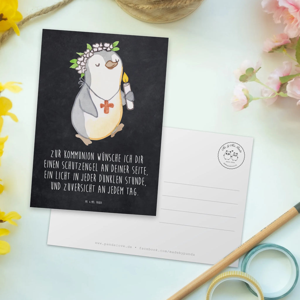 Postcard penguin communion girl Einladung, Einladung Geburtstag, Ansichtskarte, Karte, Einladungskarte, Geburtstagskarte, Dankeskarte, Ansichtskarten, Geschenkkarte, Postkarte, Grußkarte, Einladungskarten Geburtstag, Konfirmation, Kommunion, Jugendweihe, Konfirmation Geschenk, Gott, Gläubig, Alles Gute