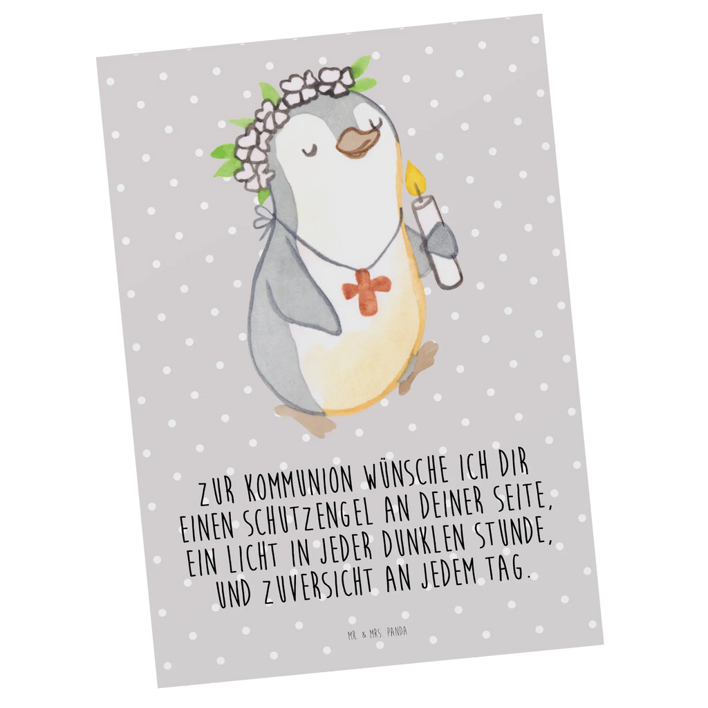 Postcard penguin communion girl Einladung, Einladung Geburtstag, Ansichtskarte, Karte, Einladungskarte, Geburtstagskarte, Dankeskarte, Ansichtskarten, Geschenkkarte, Postkarte, Grußkarte, Einladungskarten Geburtstag, Konfirmation, Kommunion, Jugendweihe, Konfirmation Geschenk, Gott, Gläubig, Alles Gute