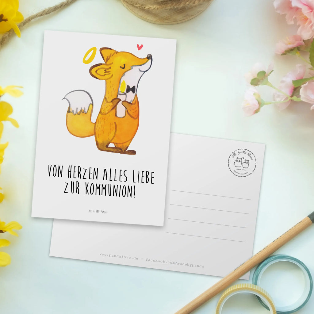 Postcard Fox communion card, postcards, gift card, gift, Postcard, invitation card, paper, letter, invitation, Confirmation, communion, youth consecration, confirmation gift, Love, God, Communion, Communion Gift, Communion Thank You, Faith, Believer