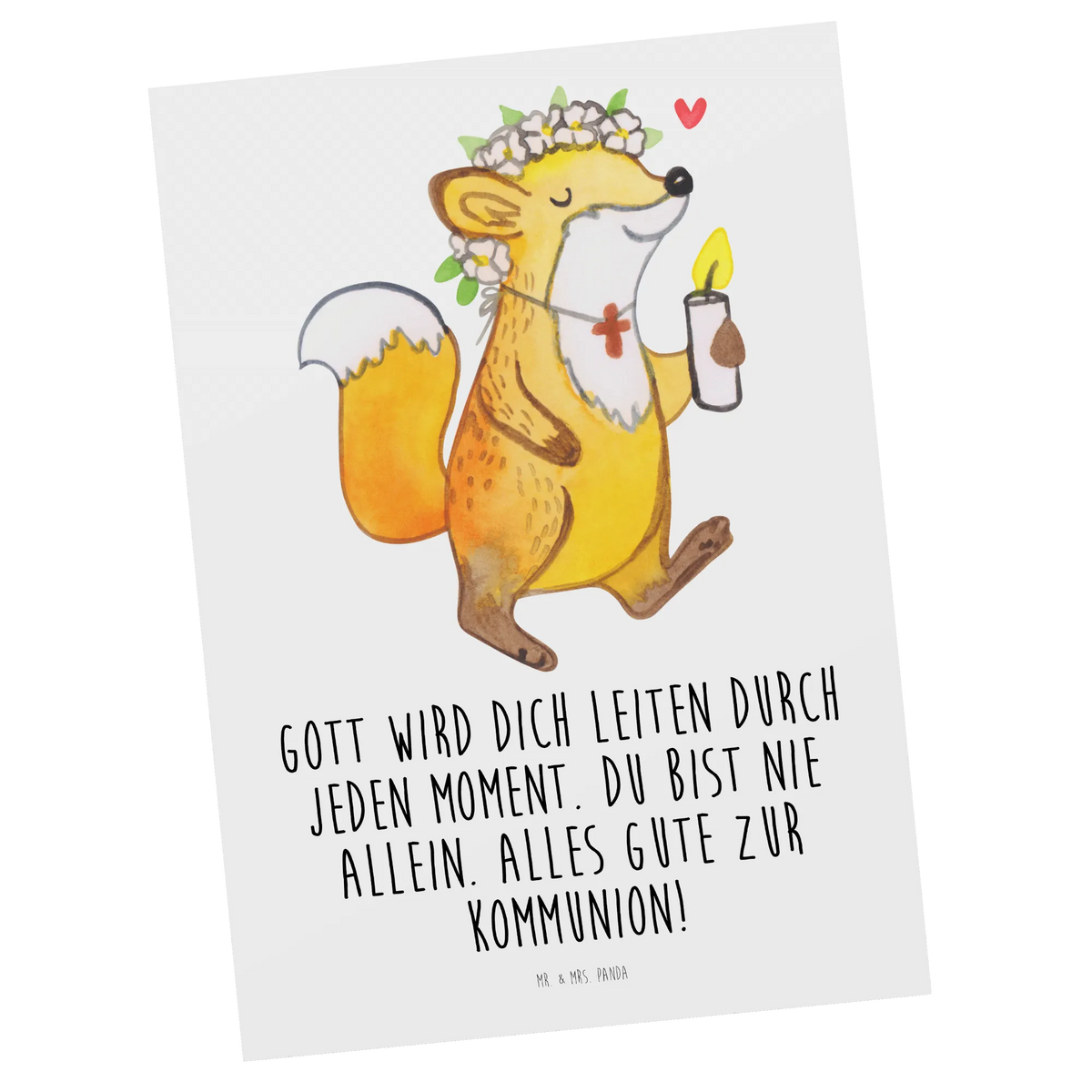 Postkarte Fuchs Kommunion Mädchen Ansichtskarte, Ansichtskarten, einzelkarte, Motivkarte, Designkarte, Postkarte, kunstkarte, bildkarte, Fotokarte, Grußkarte, Kunstkarten, spruchkarte, Postkarten, Konfirmation, Jugendweihe, Konfirmation Geschenk, Kommunion, Gott, Kommunion Geschenk, Kommunion Dankeschön, Gläubig, Liebe, Glauben, Mädchen