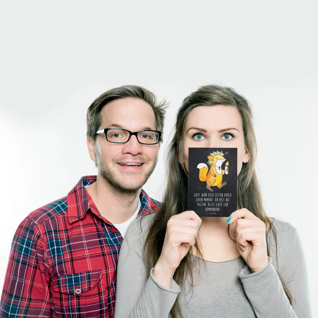 Postcard Fox communion girl Grußkarte, Postkarten, spruchkarte, Ansichtskarte, Designkarte, Kunstkarten, einzelkarte, Postkarte, Ansichtskarten, Motivkarte, bildkarte, Fotokarte, kunstkarte, Kommunion, Konfirmation, Jugendweihe, Konfirmation Geschenk, Gott, Liebe, Kommunion Geschenk, Gläubig, Kommunion Dankeschön, Glauben, Mädchen