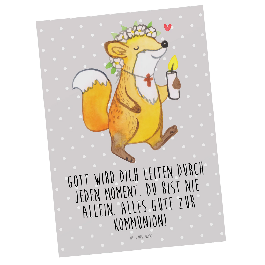 Postcard Fox communion girl Grußkarte, Postkarten, spruchkarte, Ansichtskarte, Designkarte, Kunstkarten, einzelkarte, Postkarte, Ansichtskarten, Motivkarte, bildkarte, Fotokarte, kunstkarte, Kommunion, Konfirmation, Jugendweihe, Konfirmation Geschenk, Gott, Liebe, Kommunion Geschenk, Gläubig, Kommunion Dankeschön, Glauben, Mädchen