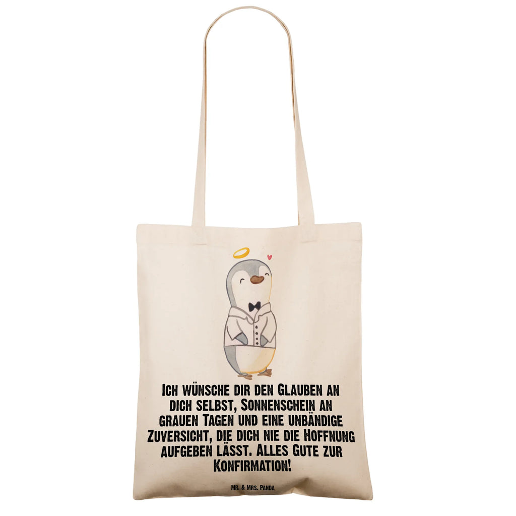 Tote bag penguin Confirmation shirt cloth bag, cotton bag, pouch, shopper, Carrier bag, jute bag, shopping bag, bag, shoulder bag, Confirmation, communion, youth consecration, confirmation gift, sunshine, hope, confidence, trust