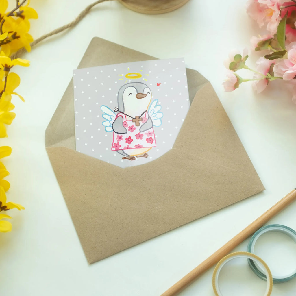 Grußkarte Pinguin Konfirmation Hochzeitskarte, Einladungskarte, Grußkarte, Ansichtskarten, Geburtstagskarte, Karte, Klappkarte, Glückwunschkarte, Konfirmation, Kommunion, Jugendweihe, Konfirmation Geschenk, Zuversicht, Vertrauen, Schutzengel