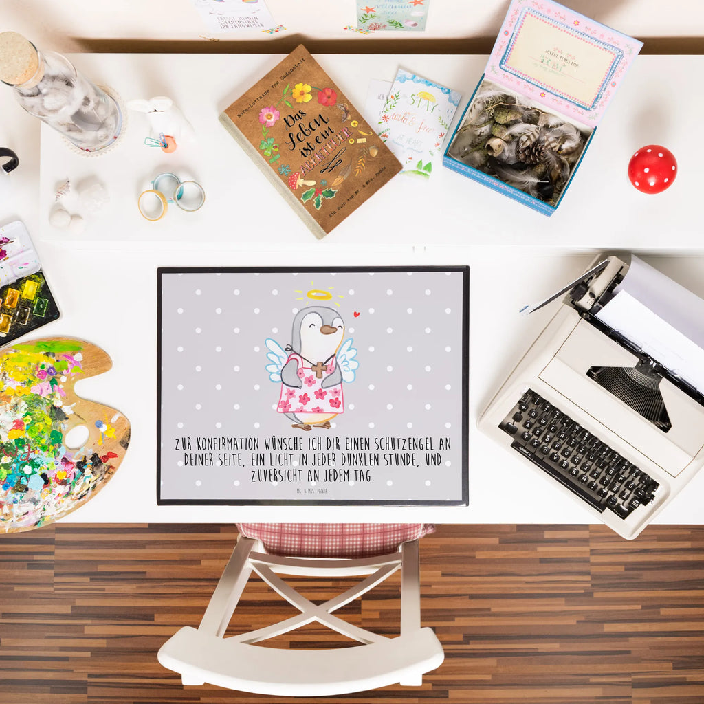 Podkładka na biurko Pingwin Konfirmacja Konfirmacja, Komunia, Młodzieżowe święcenie, Prezent na konfirmację