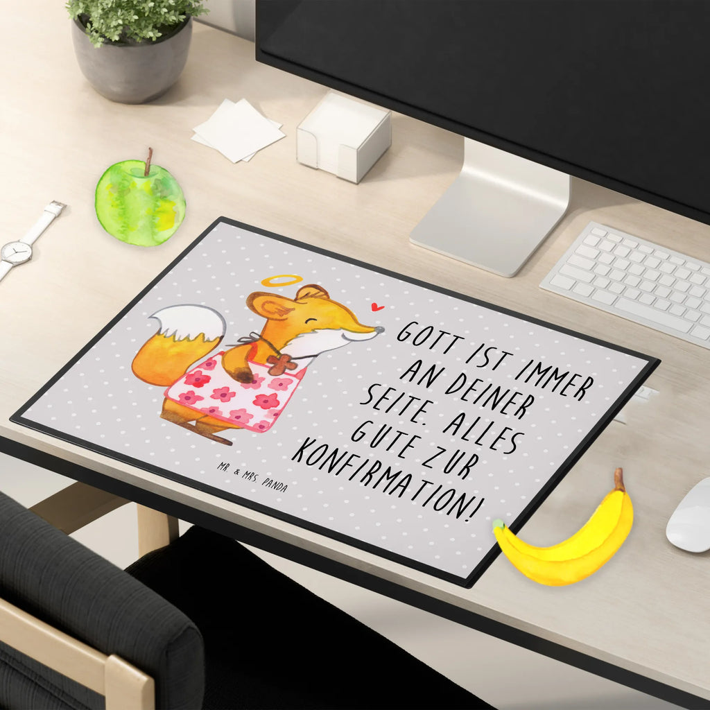 Desk pad Fox Confirmation girl Schreibtischauflage, Schreibtischunterlage Groß, Büroartikel, Schreibwaren, Schreibunterlage, Bürobedarf, Schreibtisch Unterlagen, Konfirmation, Kommunion, Jugendweihe, Konfirmation Geschenk, Alles Gute, Gott, Gläubig