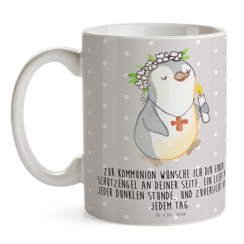Mug penguin communion girl ceramic mug, latte mug, mug with quotes, mug, personalized mug, custom mug, novelty mug, gift mug, tea mug, coffee mug, mug with designs, porcelain mug, office mug, Confirmation, communion, youth consecration, confirmation gift, Believer, Happy Birthday, Confirmation Gift, God
