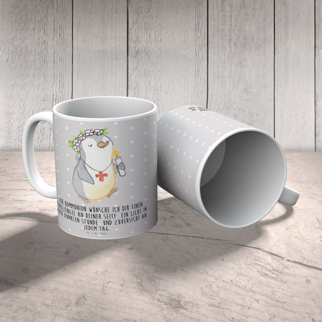 Mug penguin communion girl ceramic mug, latte mug, mug with quotes, mug, personalized mug, custom mug, novelty mug, gift mug, tea mug, coffee mug, mug with designs, porcelain mug, office mug, Confirmation, communion, youth consecration, confirmation gift, Believer, Happy Birthday, Confirmation Gift, God