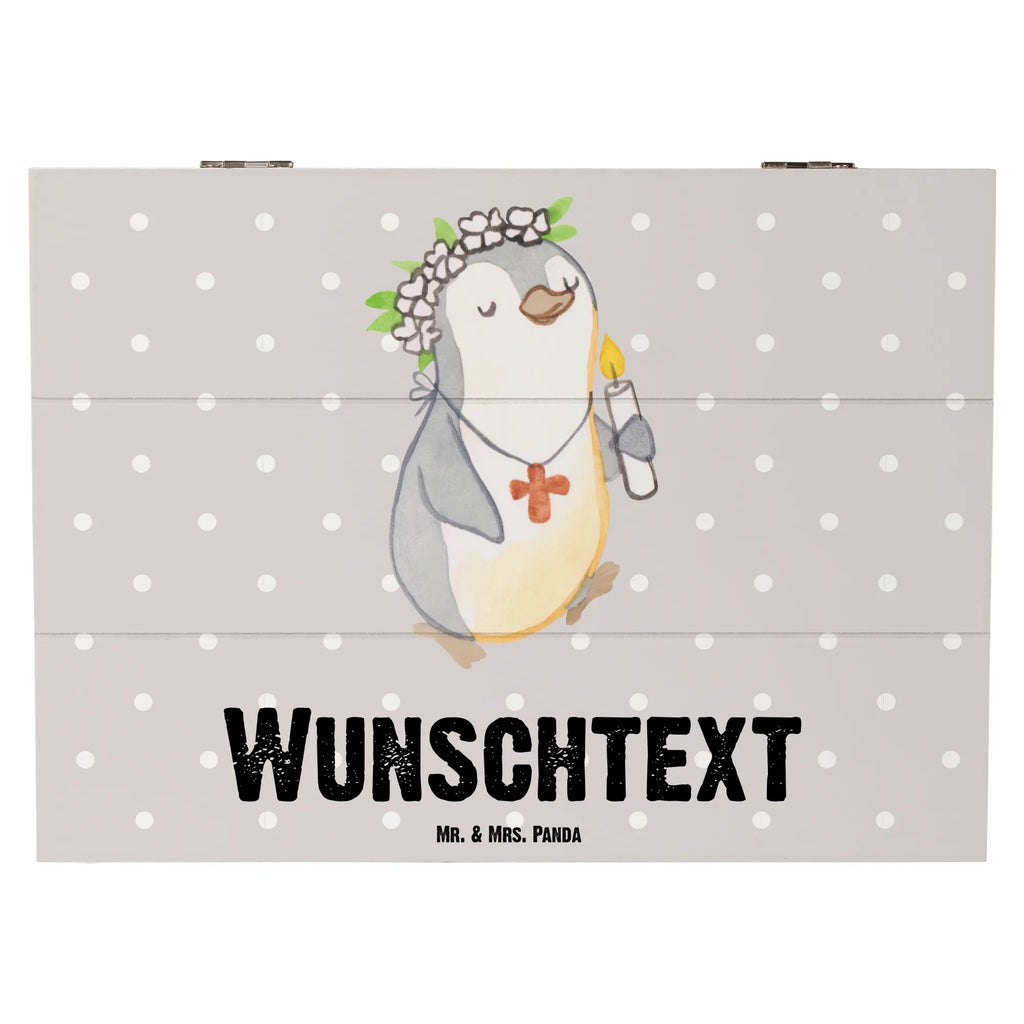 Personalisierte Holzkiste Pinguin Kommunion Mädchen Erinnerungsbox mit Namen, Geschenkbox Personalisiert, Dekokiste Personalisiert, Kiste Personalisiert, Aufbewahrungsbox Personalisiert, Schatzkiste mit Namen, mit Namen, Erinnerungskiste Personalisiert, Holzkiste Personalisiert, Holzkiste mit Namen, Schatulle Personalisiert, Schatzkiste Personalisiert, GEschenkdose Personalisiert, Truhe mit Namen, Dekokiste mit Namen, Aufbewahrungsbox mit Namen, Erinnerungsbox Personalisiert, Schatulle mit Namen, Kiste mit Namen, Truhe Personalisiert, Jugendweihe, Konfirmation Geschenk, Kommunion, Konfirmation, Gläubig, Alles Gute, Gott