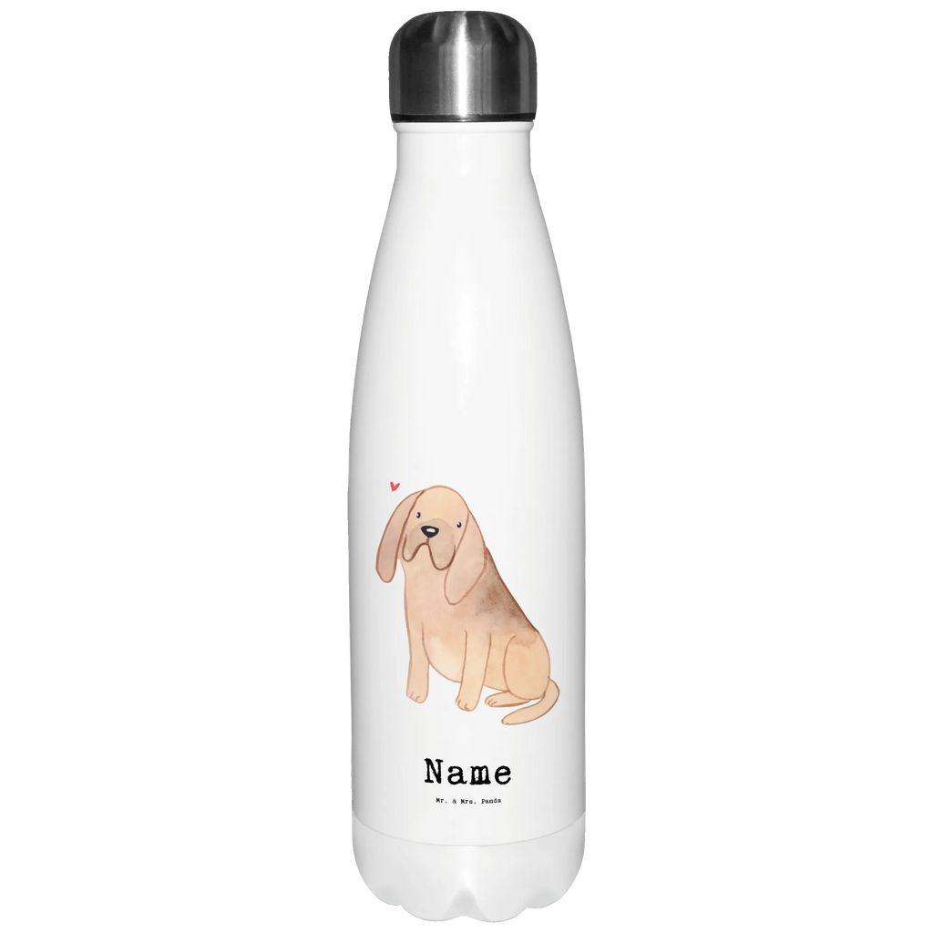 Personalised insulated bottle Bloodhound Lifesaver Dog, dog breed, purebred dog, dog owner, gift, animal lover, giving, puppy