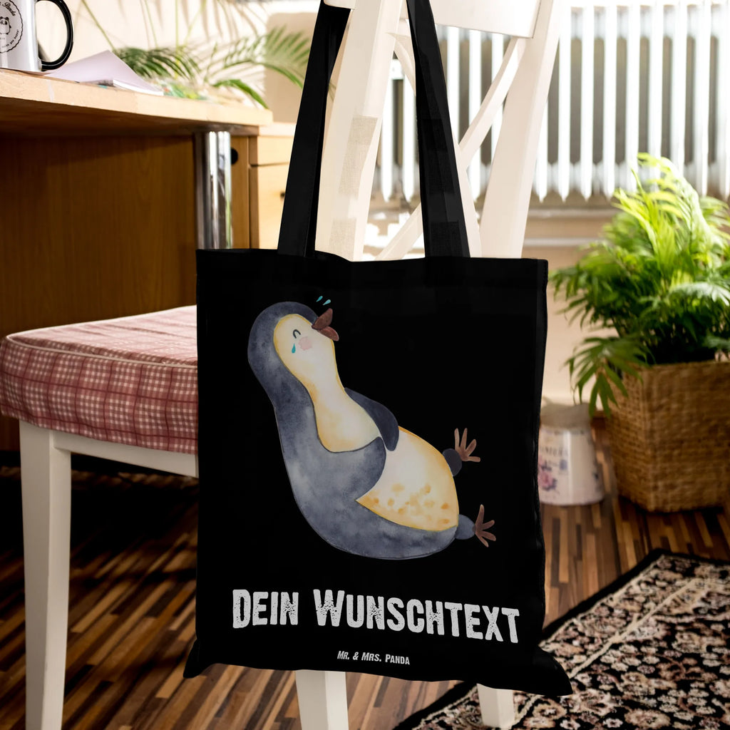 Personalised tote bag Penguin Laugh Umhängetasche, Personalisierter Beutel, Personalisierte Kindergartentasche, Personalisierter Stoffbeutel, Personalisierte Jutetasche, Personalisierte Tasche, Einkaufsbeutel, Schultertasche, Tragetasche mit Namen, Personalisierter Jutebeutel, Strandtasche, Stoffbeutel mit Namen, Einkaufstasche mit Namen, Personalisierte Beuteltasche, Tüte, Shopper, Personalisierte Einkaufstasche, Pinguin, Fröhlichkeit, Lustiger Spruch, Lachen, Humor, Fröhlich, Optimismus, Pinguine