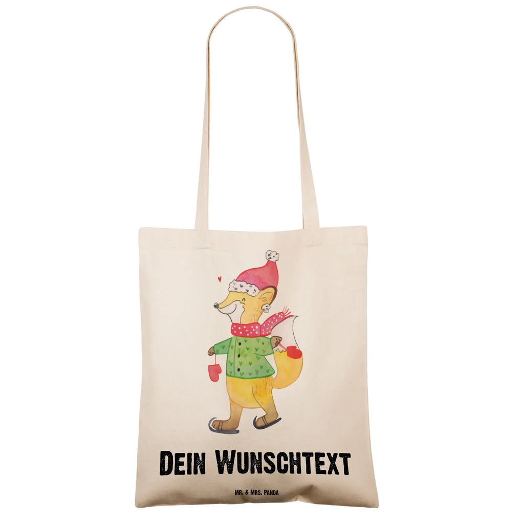 Personalisierte Tragetasche Fuchs  Schlittschuhe Personalisierte Beuteltasche, Stoffbeutel mit Namen, Personalisierte Einkaufstasche, Personalisierte Kindergartentasche, Personalisierter Jutebeutel, Personalisierte Tasche, Personalisierter Stoffbeutel, Tragetasche mit Namen, Personalisierter Beutel, Personalisierte Jutetasche, Einkaufstasche mit Namen, Winter, Weihnachten, Weihnachtsdeko, Nikolaus, Advent, Heiligabend, Wintermotiv, Weihnachtszeit, Weihnachtsbaum, Weihnachtsmann, Tannenbaum, Weihnachtstage