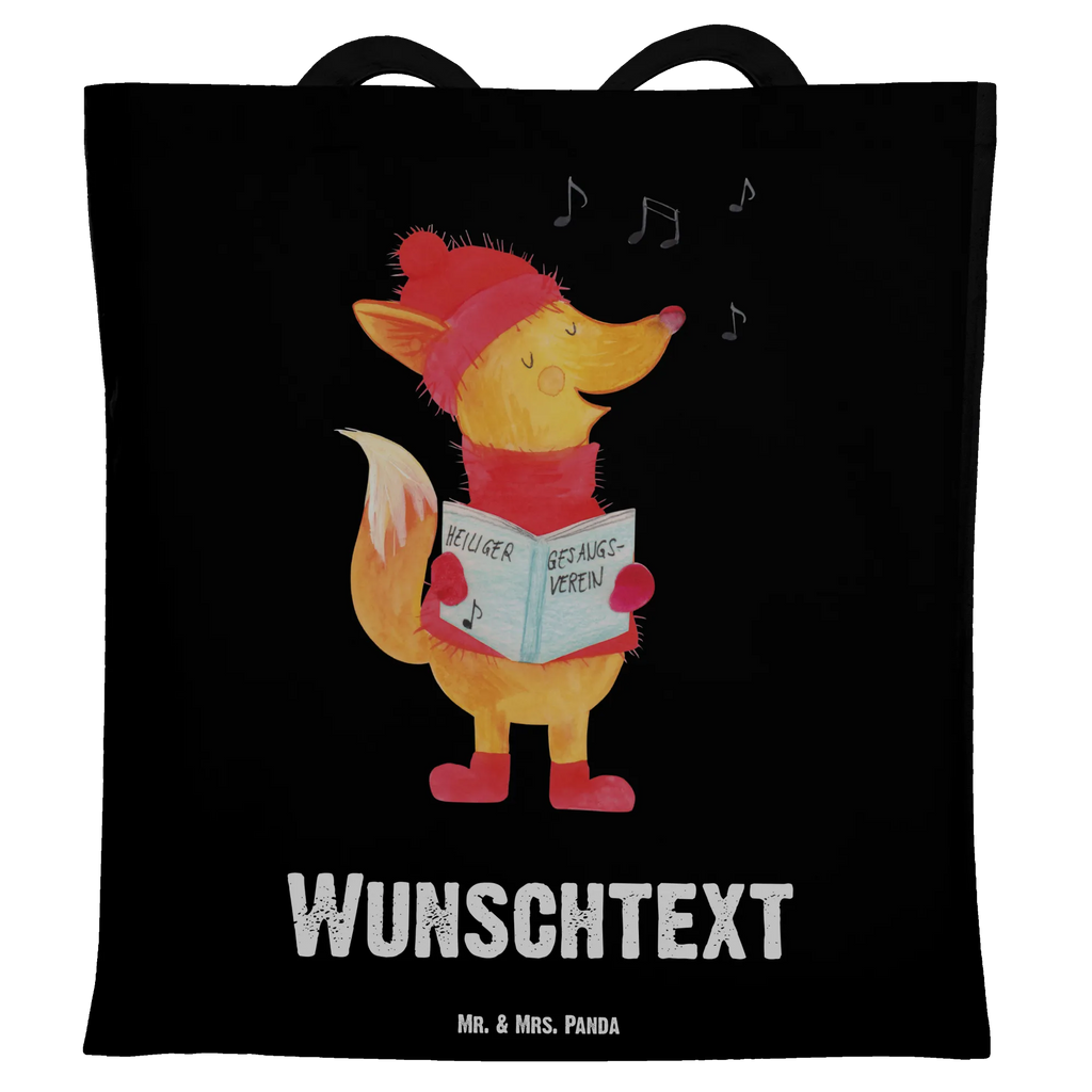 Personalisierte Tragetasche Fuchs Sänger Personalisierte Jutetasche, Personalisierter Jutebeutel, Personalisierte Einkaufstasche, Personalisierte Tasche, Tragetasche mit Namen, Einkaufstasche mit Namen, Stoffbeutel mit Namen, Personalisierte Beuteltasche, Personalisierter Stoffbeutel, Personalisierte Kindergartentasche, Personalisierter Beutel, Winter, Weihnachten, Weihnachtsdeko, Nikolaus, Advent, Heiligabend, Wintermotiv, Weihnachtslieder, Geschenk Sänger, Sänger, Singen, Fuchs, Füchse