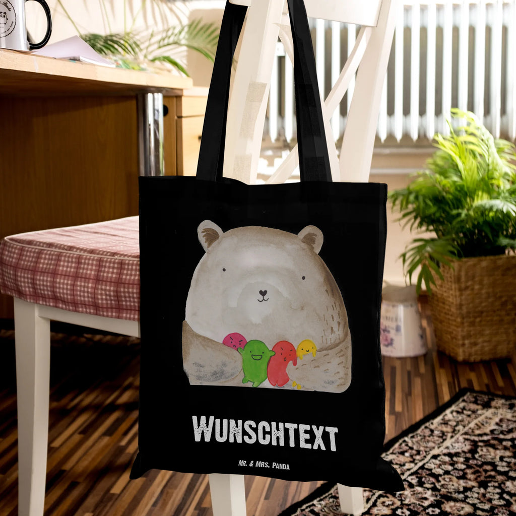 Personalised tote bag bear Feeling bear, teddy, teddy bear, cuddly toy, Bear, Madness