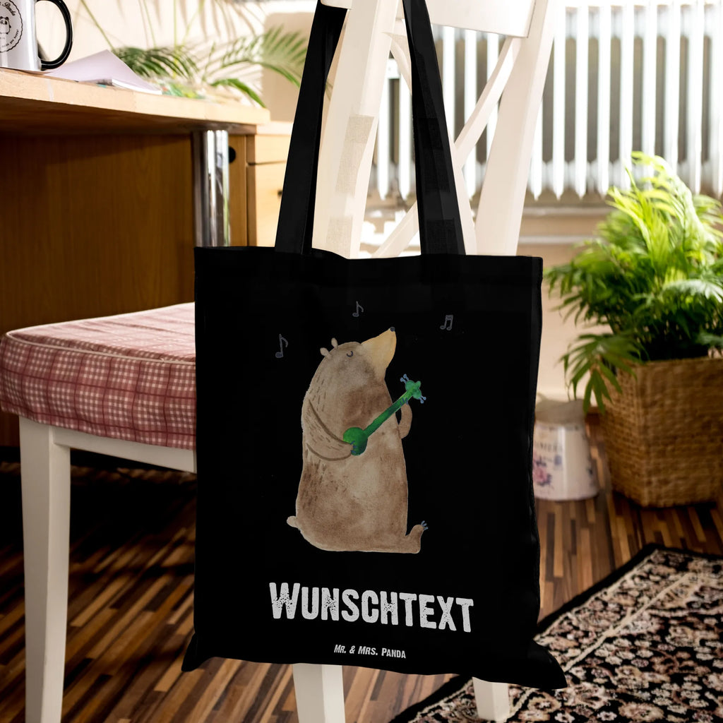 Personalizowana torba niedźwiedź Gitara Niedźwiedź, Miś, Pluszowy miś