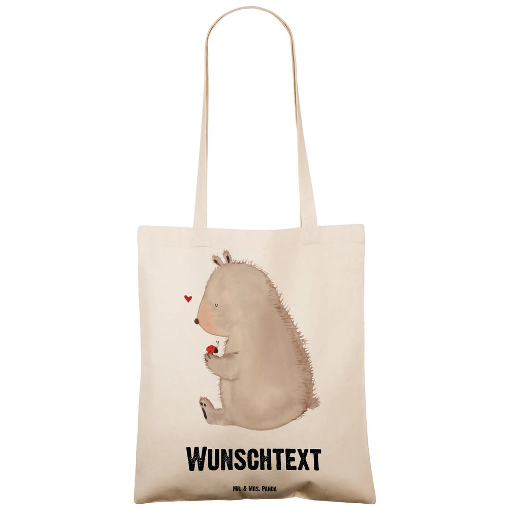 Personalised tote bag bear ladybug Personalisierter Beutel, Personalisierte Kindergartentasche, Stoffbeutel mit Namen, Personalisierte Jutetasche, Tragetasche mit Namen, Personalisierte Tasche, Einkaufstasche mit Namen, Personalisierte Beuteltasche, Personalisierte Einkaufstasche, Personalisierter Stoffbeutel, Personalisierter Jutebeutel, Bär, Teddy, Teddybär, Motivation, Freiheit, Das Leben ist schön, Liebe, Marienkäfer