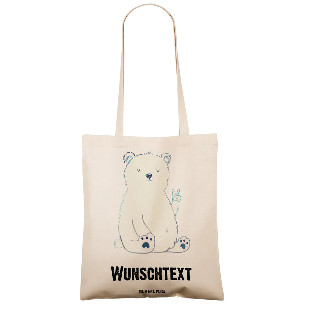 Personalised tote bag Icebear Lazy bear, teddy, teddy bear, cuddly toy, work, home office, relaxing, lazy, office job, North Pole, office, Polar bear, workplace