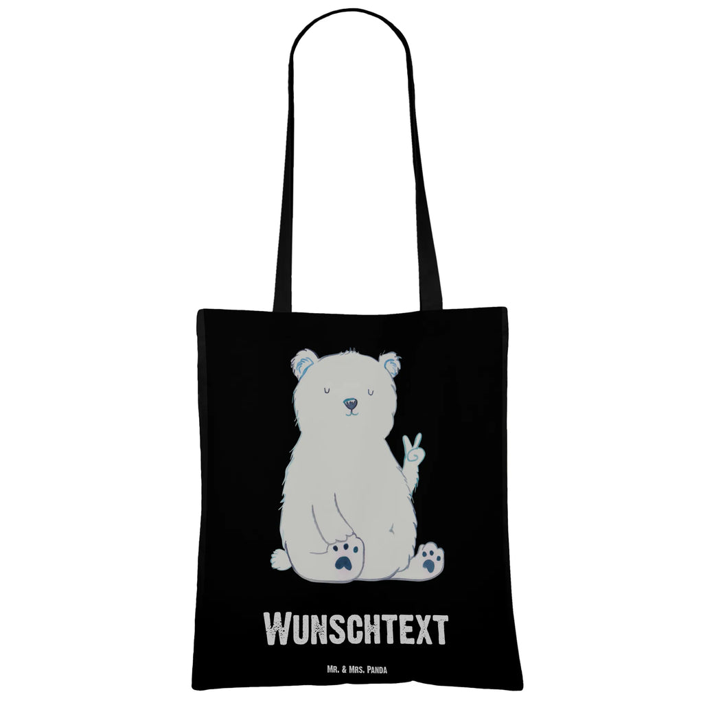 Personalised tote bag Icebear Lazy bear, teddy, teddy bear, cuddly toy, work, home office, relaxing, lazy, office job, North Pole, office, Polar bear, workplace